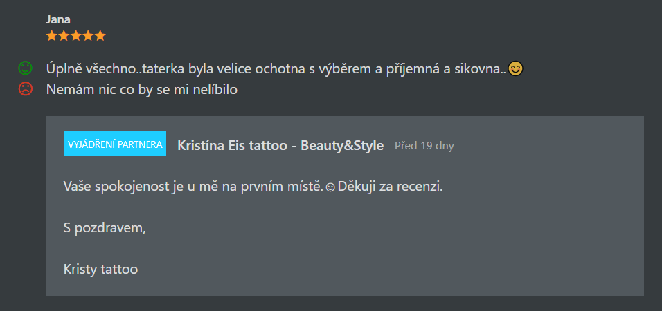 Kristína Eis Tattoo recenze