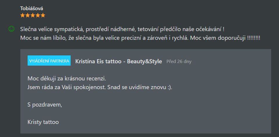 Kristína Eis Tattoo recenze